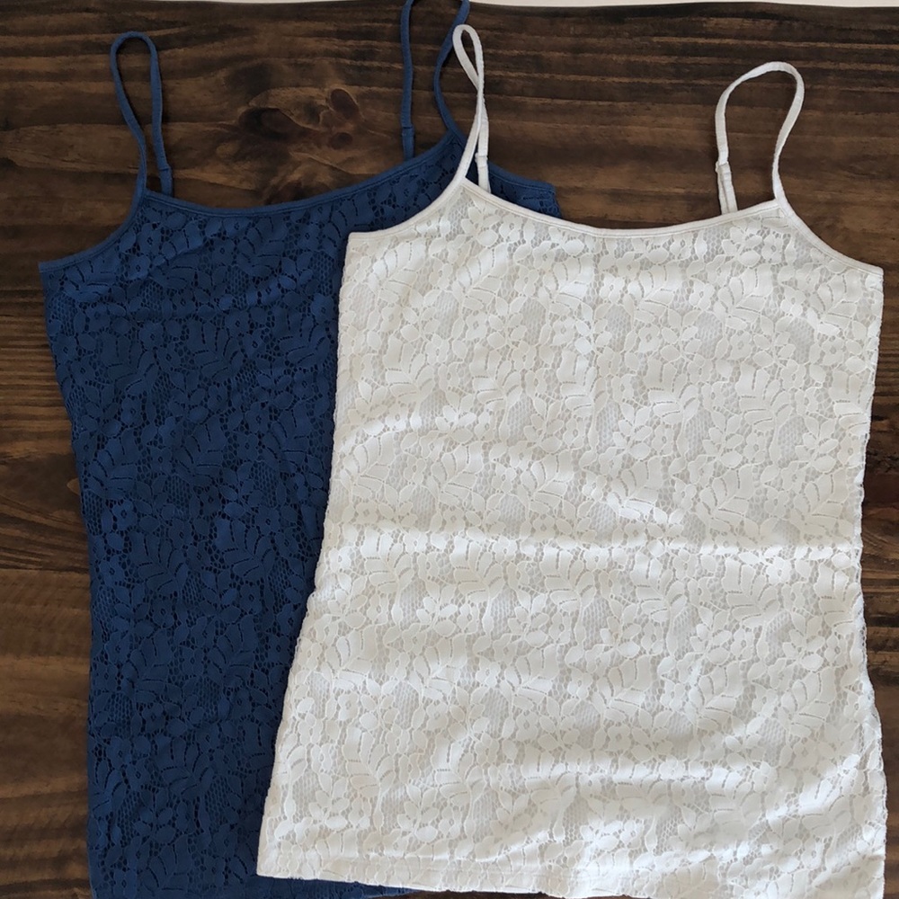 2 Lace Cami Tanks
